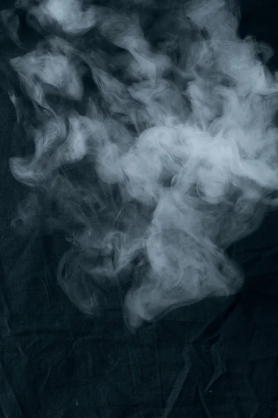 Texture White Smoke Black Background — Stock Photo, Image