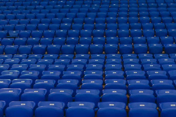 Blue Numbered Seats Stadium Stands — Stock Photo, Image