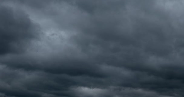 Time Lapse Nuvens Chuvosas Pesadas Movimento Movimento Rápido Céu Tempestuoso — Vídeo de Stock