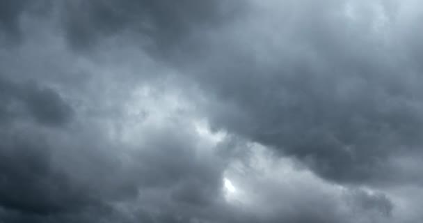 Time Lapse Nuvens Chuvosas Pesadas Movimento Movimento Rápido Céu Tempestuoso — Vídeo de Stock