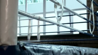 Şehir Spor Salonu 'nda Boks Halatları Arkaplanı Bulanık