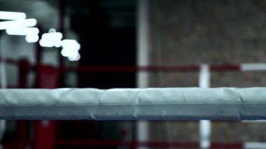 Şehir Spor Salonu 'nda Boks Halatları Arkaplanı Bulanık