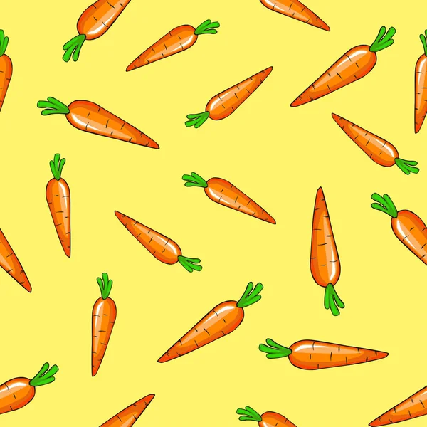 Fondo sin costuras de zanahorias — Vector de stock