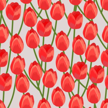 Lale ile sorunsuz arka plan. Desen.