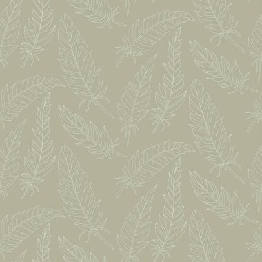 Sorunsuz geçmiş vintage oyma tüyler. Desen. Renkli bir arka plan beyaz tüyler.