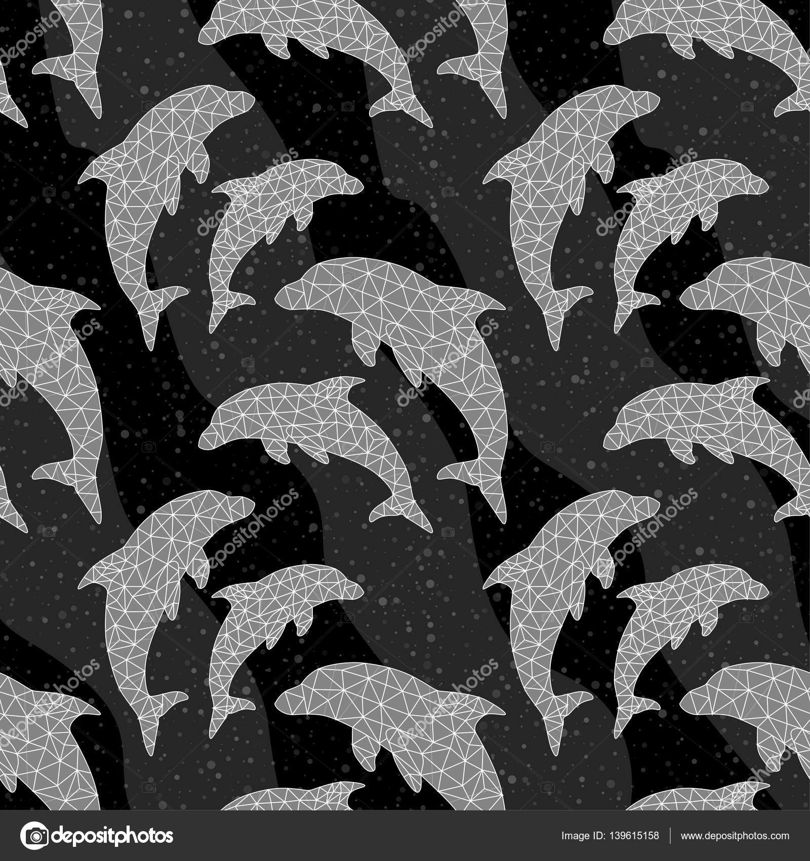 イルカ ポリゴン シルエットストックベクター ロイヤリティフリーイルカ ポリゴン シルエットイラスト Depositphotos