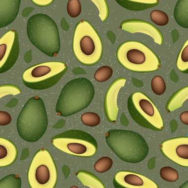 Olgun Avokado tohum ile sorunsuz kökenli. Desen.