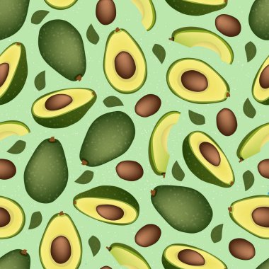 Olgun Avokado tohum ile sorunsuz kökenli. Desen.