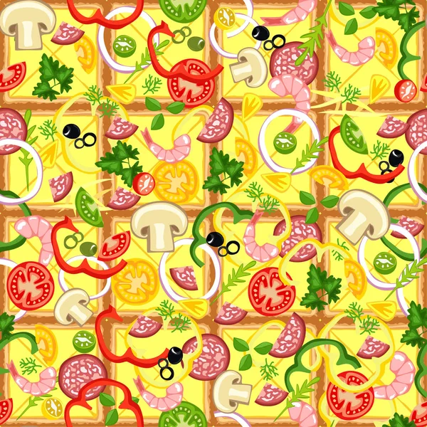 Kare pizza sorunsuz arka plan.