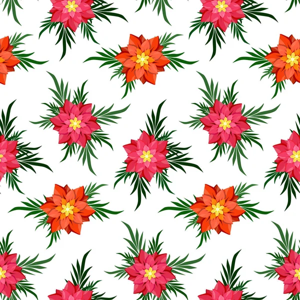 Çiçekler beyaz bir arka planda kesintisiz arka plan.