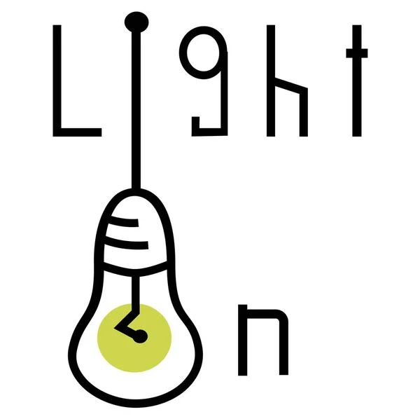 Işığı. Lamba simgesi.