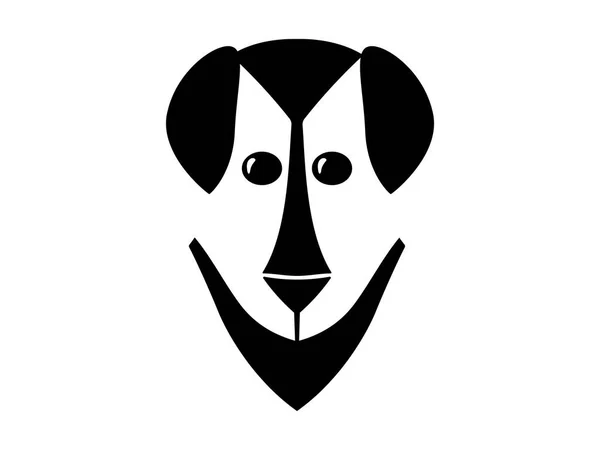 Minimalist köpek yüz simgesi