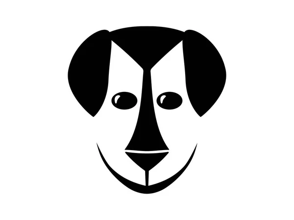Minimalist köpek yüz simgesi