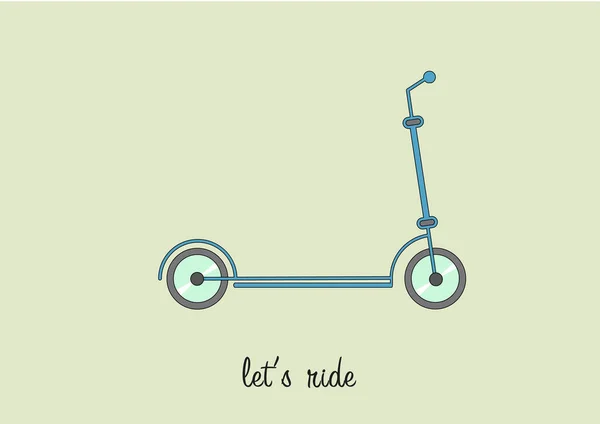 Mavi hipster scooter