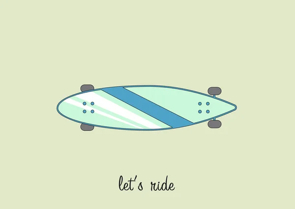 Mavi hipster longboard