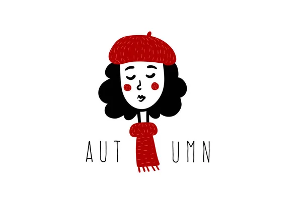 Kız, kadın simgesi. Fransa. Sonbahar.