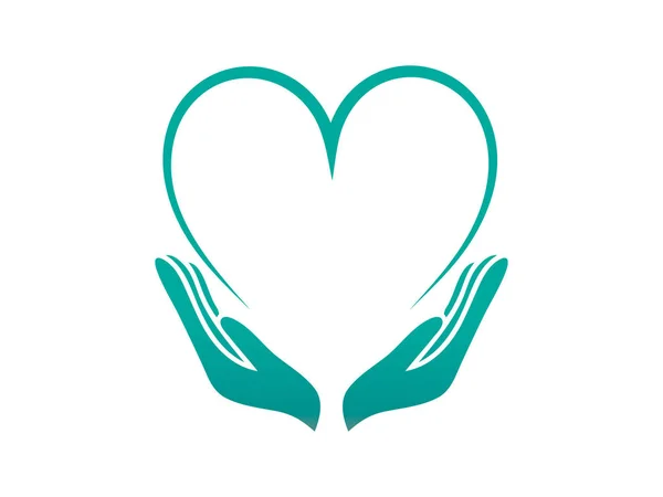 Kalp elle. Simge. Bakım.