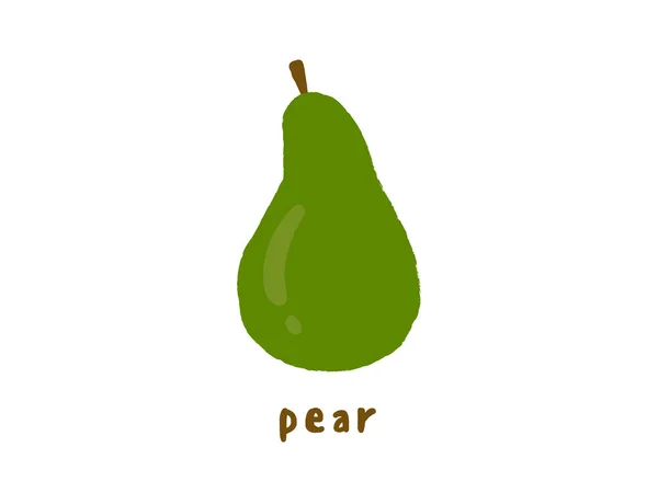 Armut. Meyve simgesi. Resimde. Alt stilin. Komik. Küçük resim.