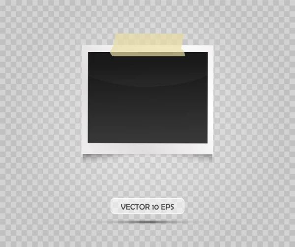 Marco de fotos vacío vintage. Ilustración vectorial aislada . — Vector de stock