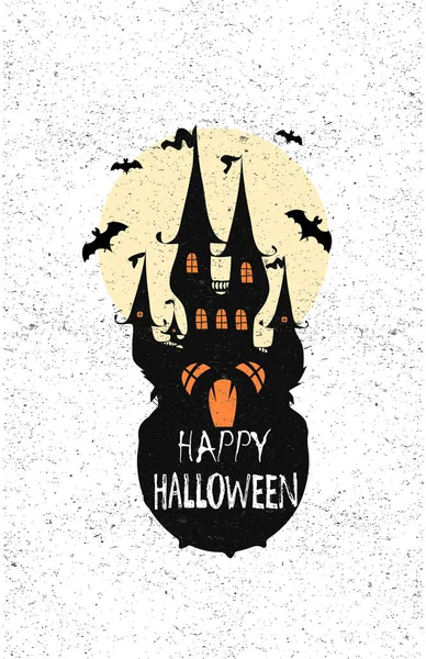 Banner de Halloween. Ilustración vectorial . — Vector de stock