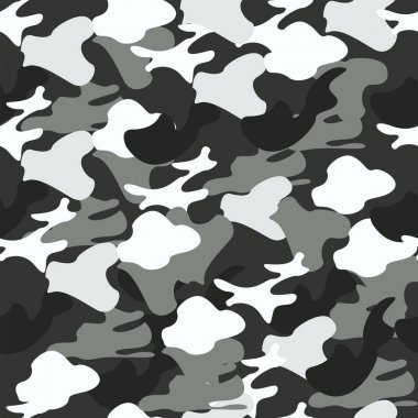Doku kamuflaj. Seamless modeli. Vektör çizim. Askeri baskı