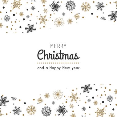 Noel arka plan ile snowflackes. Vektör.