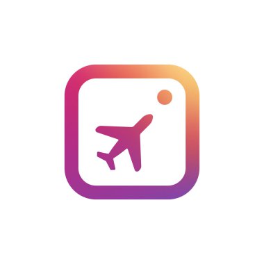 Seyahat logosunu görmeniz gerekir. Vektör çizim. Siyah uçak.