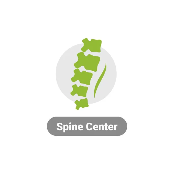 Human spine icon. Spine logo isolated. Vector — Stockvektor