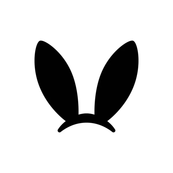 Кроличьи Уши Значок Кроличьих Ушей Изолированная Векторная Иллюстрация — стоковый вектор