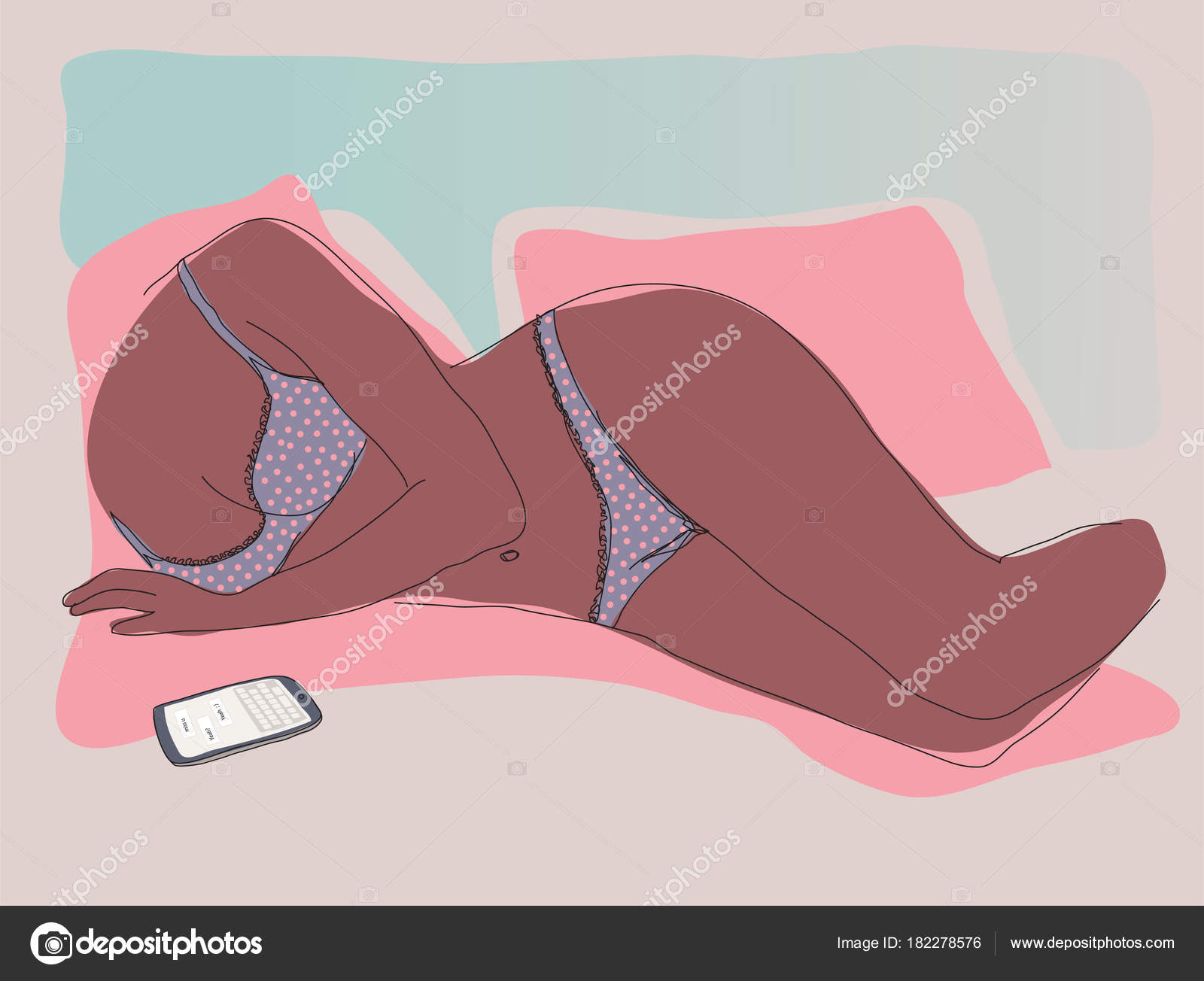 Digitale Liebe Moderne Beziehung Stockvektor Draftmm - 