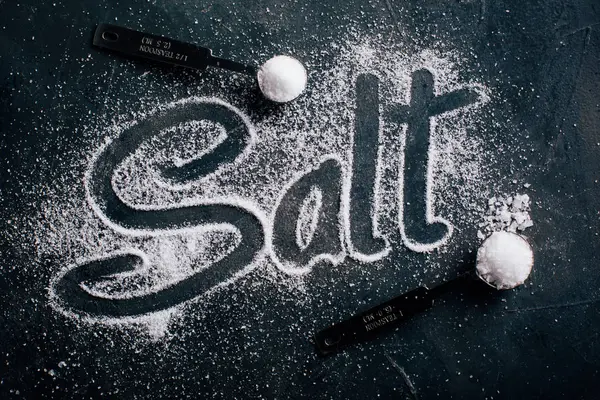 Sůl a slovo sůl — Stock fotografie