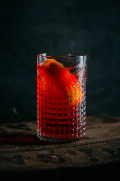Cocktail Negroni, vecchio stile — Foto Stock