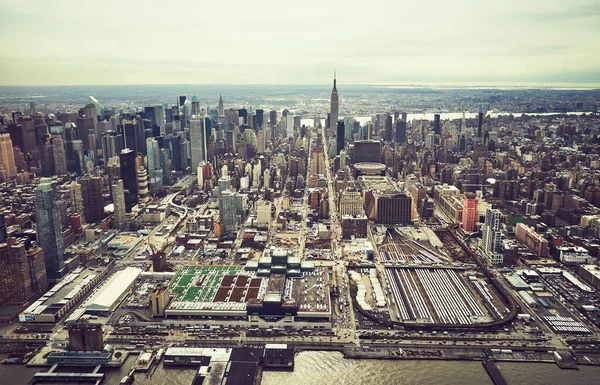 Vista Aérea Edificios Ciudad Nueva York — Foto de Stock