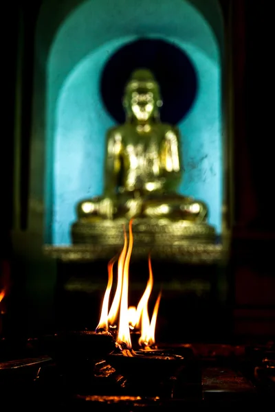 Shwedagon pagode em Mianmar — Fotografia de Stock