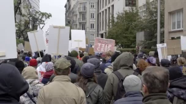 DEMONSTRATION AGAINST CETA, TTIP — Αρχείο Βίντεο