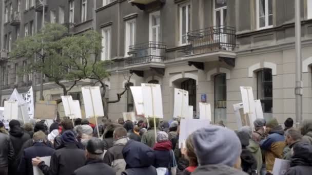 Demonstracja przeciwko Ceta Ttip — Wideo stockowe