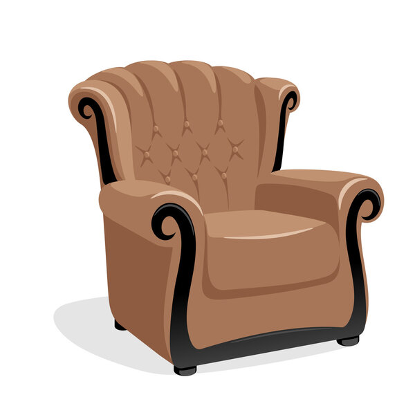 Classic leather armchair