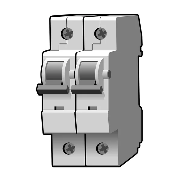 Molded case circuit breaker — Stock Vector