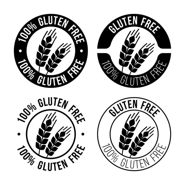 Emblema sin gluten — Archivo Imágenes Vectoriales