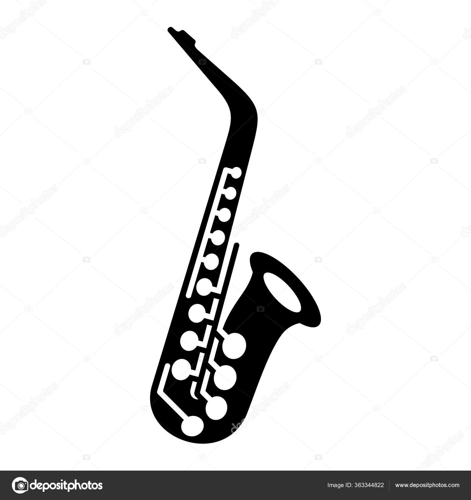 Saxophone Logotype Music Instrument Icon Symbol Vector Illustration Vector Image By C Info Orly Lv Vector Stock
