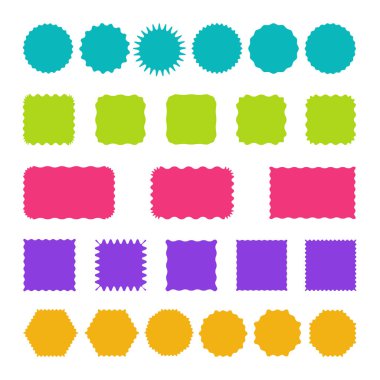 Pullar, rozetleri ve etiketleri şablonları.