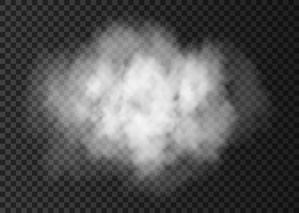 透明の backgro に分離された蒸気爆発の特殊効果 — ストックベクタ