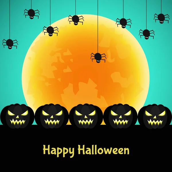  Cadılar Bayramı arka plan siyah kabak, ay.