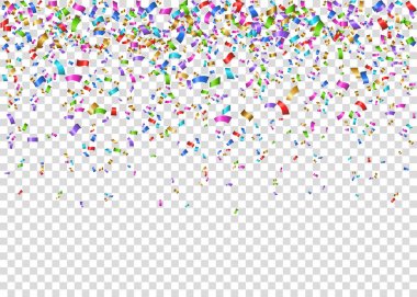 Parlak renkli festival tinsel şeffaf adam izole