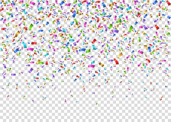 Parlak renkli konfeti düşüyor.