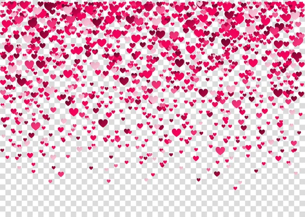 Feliz Dia dos Namorados fundo com coração rosa confetti . —  Vetores de Stock