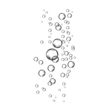 Su, deniz, akvaryum gerçekçi 3d oksijen kabarcıkları stream.