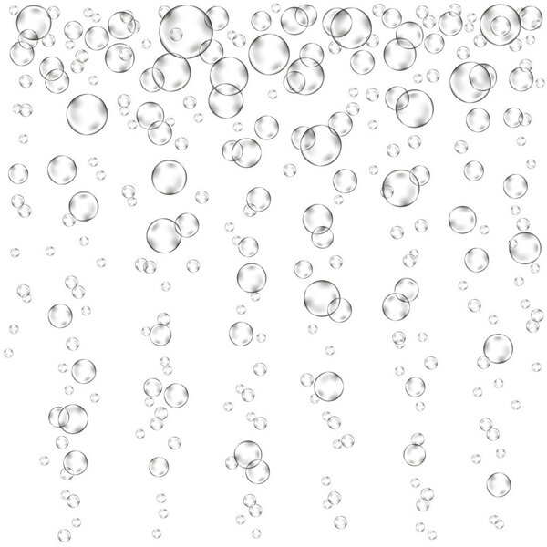 Champagne bubbles vector texture.
