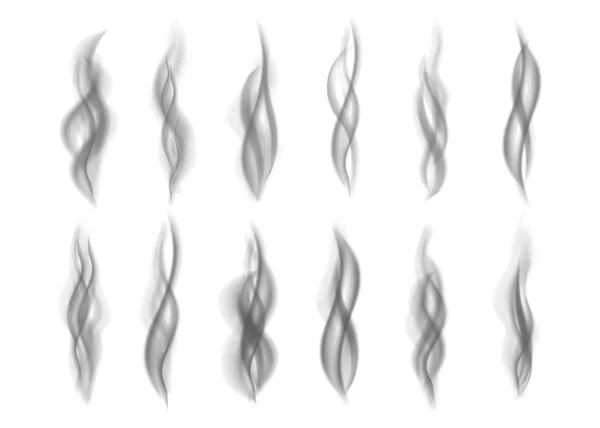 Texture fumée feu gris . — Image vectorielle
