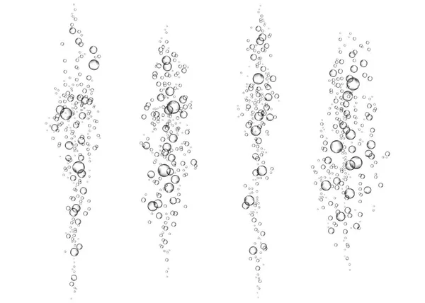 Консистенция пузырьков воздуха, воды или кислорода . — стоковый вектор